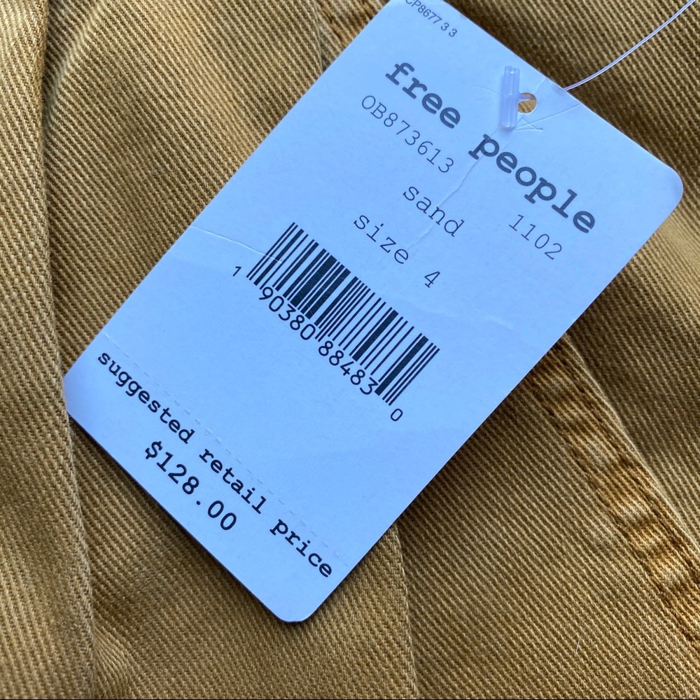 Free People Caramel High-Rise Cropped Pants - Picture 8 of 10